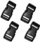 Fibbie, 4 pezzi Fibbie plastica, 25 mm Fibbie a Scatto Doppie, Fibbia a Clip Zaino, Fibbia Clip Cintura, Fibbie a Sgancio Rapido, Fibbie Laterali