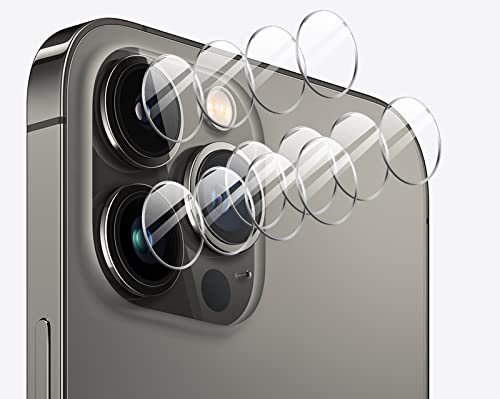 GIOPUEY [Ultra dünn 4 Stück Kameraschutz Kompatibel mit iPhone 15 Pro, HD Kamera Glas Schutzfolie [Kratzfest] Camera Protector für iPhone 15 Pro
