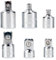 Stecknuss Adapter Set - 1/4, 3/8, 1/2 Zoll Steckschlüssel Adapter für Verschiedene Größen