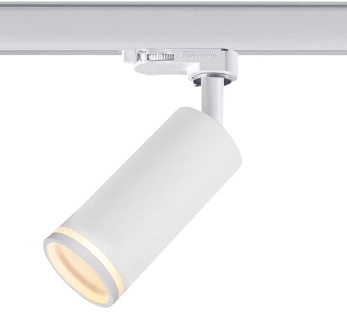 EINLICHT Schienen Strahler | MASTA RING | GU10 Deckenleuchte Schienensystem Deckenlampe für 3 Phasen Schienensystem ØxL 60x110mm, Weiss