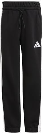 adidas Unisex Kids Essentials 3 Stripes Pants, Black/White, 4-5 Years