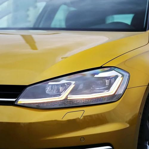 LDFVNYQ Auto Transparente Scheinwerfer Schutzfolie, für VW Volkswagen Golf 7 Scirocco Tiguan Passat Jetta CC Teramont Touareg