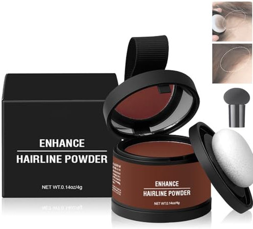 Waverloo Magic Root Cover Up, sofortige Abdeckung grauer Haare, Haaransatzpuder, multifunktionales, wasser schweißresistentes Haarpuder zum Auffrischen der Haarwurzeln (#02 Rotbraun, 0.14oz/4g)
