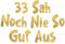 Lustige Banner, 33 sah noch nie so gut aus, Partyzubehör zum 33. Geburtstag
