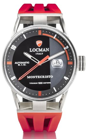 Locman Ducati Herrenuhr Automatik Rot