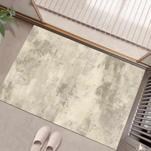 COSKTIARL Graffiti Home Fußmatte - Türmatte für Innen und Aussen - Fussmatte - Sauberlaufmatte rutschfest - Fußabtreter Haustür - Vintage braune Geometrie Design 80x120cm