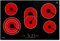Placa de cerámica 80 cm / 8,7 kW / 5 zonas de cocción / 9 niveles de potencia/triple y zona de asado / CH7705AL