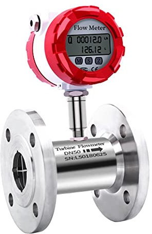 Wasserströmungsmesser DN50 DN80 DN100 Industrieflussmesser Display Turbinenflussmeter Modbus 4-20 mA - Wasserzähler(DN40 150C)