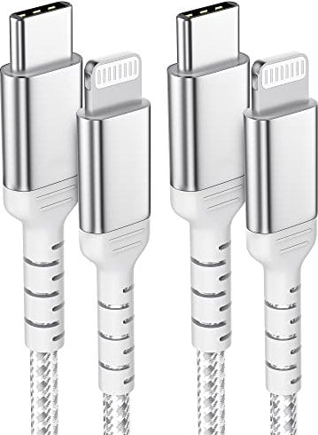 USB C to Lightning Cable, 2Pack 2M iPhone USB C Fast Charging Cable Mfi Certified USBC to Lightning Power Delivery Cord for iPhone 14 13 12 11 Pro Max XR XS X 8 Plus SE