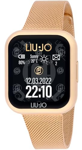 Liu Jo - Smartwatch da donna in acciaio - Voice Mini SWLJ150 - Display da 1.5full touch - Compatibilità con iOS e Android - Funzione Fitness - Chiamata vocale tramite dispositivo - Impermeabile IP67