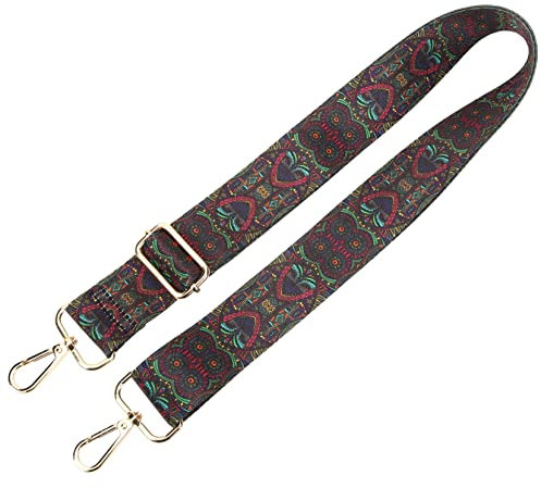 HONITANO Adjustable Vintage Style Banjo Strap Fashionable Design for Banjo Acoustic Electric Guitars Instrument Holder with Secure Hooks Musicians Any Occasion