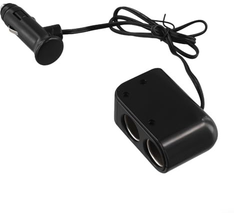 Pumixiy Divisor para encendedor de cigarrillos de coche, adaptador de enchufe USB dual para cargador de coche, CC 12 V-24 V, toma de corriente múltiple con salida de 60 W, divisor de encendedor de