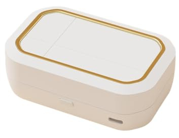 Jooehyer Contact Lens Cleaning Ultrasonic Cleaning Machine Four Block Fixed Time Portable Pupil Cleaning Device A
