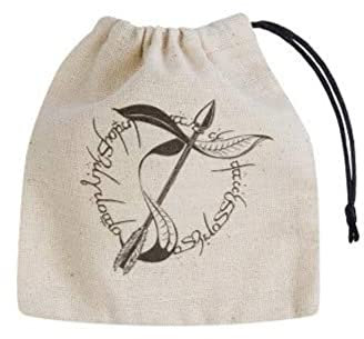 Q WORKSHOP QWOELV41 Sac à dés Elfique Beige & Noir Basic