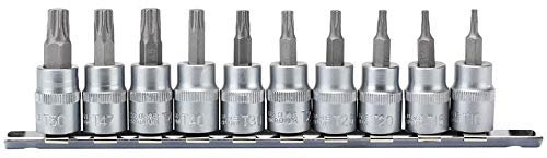 Draper 16309 TX-Star 3/8-Inch Square Drive 48 mm Socket Bit 10 Piece Set
