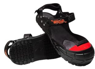 Tiger-Grip VISITOR PREMIUM Sicherheits-Überschuh, schwarz, medium (37-42 EU, grau), Schutzkappe, rutschfest