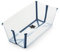 Stokke Flexi Bath, Bleu Transparent - Baignoire bébé pliable - Légère, durable & facile à ranger - Pratique à utiliser à la maison ou en voyage - Idéale pour les nouveau-nés & les bébés