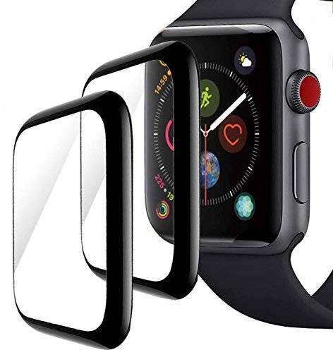 CELLBEE - 2 Protectores de Pantalla de Cristal blindado, Compatible con Apple Watch Series 4/5, Protector de Pantalla 3D Curvado
