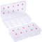 AOVNA 2 Pack 10 Spaces Compartments False Nail Art Tips Storage Box Nail Tips Container Plastic Nail Art Storage Box