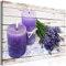 decomonkey Bilder Blumen Natur 60x40 cm 1 Teilig Leinwandbilder Bild auf Leinwand Vlies Wandbild Kunstdruck Wanddeko Wand Wohnzimmer Wanddekoration Deko Lavendel