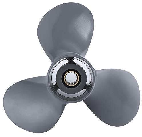 Propeller,Duokon Außenborder Propeller Aluminiumlegierung 13 Keilzahn 3 Klingen 58130-ZV5-000ZA 11 1/4 x 13 Passend für 35-60 PS