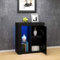 Commode de Eclairage LED, Buffets, Meuble de Rangement sur Salon, Chambre, 75 x 35 x 83 cm (Noir)