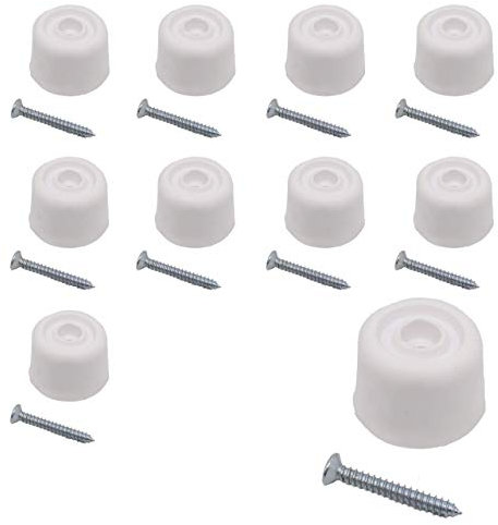 Rubber Door Stop White Pack of 10