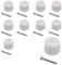 Rubber Door Stop White Pack of 10