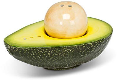 Abbott Collection Avocado & Pit Salz & Pfeffer, 10,2 cm L, Keramik