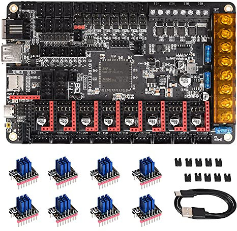 BIGTREETECH Octopus V1.1 (mit 8 TMC2209) für CR10 Ender 3 3D Drucker 32bit Steuerplatine Upgrade Spider Motherboard Marlin 2.0 Klipper Unterstützung TMC2209 TMC2208 TMC5160, TFT35 E3 V3.0, 1286LCD ect