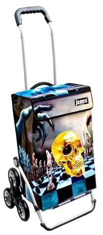 James® Einkaufswagen Design Hamlet, moderner Einkaufstrolley, bunter Lifestyle Trolly, Rollkoffer für Shopping, bis 50kg Tragkraft, Grosse Räder, Made in Österreich!