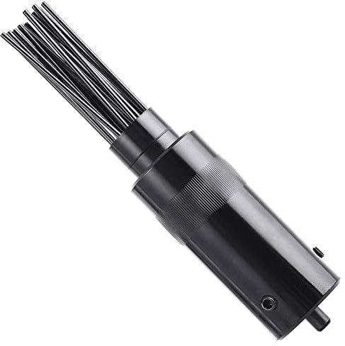 TC TECHNIC Universal-Nadelentroster-Aufsatz für Drucklufthämmer Enthält 19 Nadeln mit den Abmessungen 3,0 mm x 125 mm, Gewindedurchmesser 30 mm, Nadelhub 24 mm
