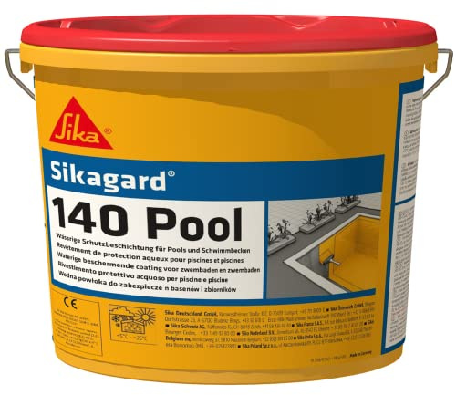 SIKA - Peinture pour piscine - Sikagard 140 Pool - Blanc - 10L | Protège et rénove bassins - Prêt à l'emploi - Multisupports - Intérieur/extérieur - Application facile