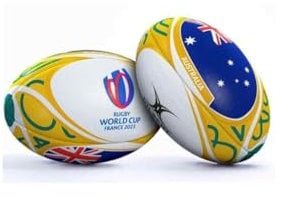 Gilbert Rugby Weltmeisterschaft Australien Flagge Ball 2023