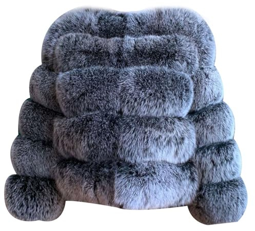 ZhuiKun Women's Faux Fur Coat Short Artificial Fur Overcoat Solid Thick Outerwear Shaggy Parka Cardigan Jacket - Style 14, L