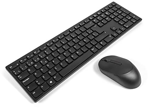 DELL KM5221W SPANISH Pro Wireless Keyboard & Mouse Combo Bundle, Black