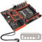 ciciglow Placa Base DDR4, Placa Base de Computadora LGA 2011 3 CPU Máximo 128G, Chip de Audio de 6 Canales, para E5 V3/V4, para Serie I7 58xx/68xx, Tarjeta de Red Inalámbrica