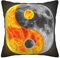 Quadratischer Kissenbezug, coole Yin-Yang-Kissen, 45 cm x 45 cm, mit unsichtbarem Reißverschluss, dekoratives Kissen für Bettsofa (nur Kissenbezug, kein Kissenkern)