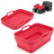 ddLUCK Silicone Air Fryer Liners for Ninja AF300UK 7.6L & Tower T17088, 2 Pack Reusable Air Fryer Silicone Replacement Basket Bowl, Collapsible Baking Tray for AirFryer Accessories (Red)