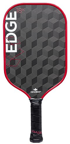 Diadem Sports Diadem Edge 18K Pickleball-Paddel, USAPA-genehmigt, 18 K Kohlefaser-Gesicht für Spin und Kontrolle, 16 mm Kontrollpaddel