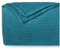 Dreamzie - Kuscheldecke 150x200 cm - Flauschig Fleecedecke Mikrofaser 100% Polyester 260gsm - Decke Sofa mit Fischgrätmuster und weicher Haptik - Türkis