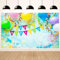 2.1x1.5m Foto Hintergrund Geburtstag Bunte Luftballons Happy Birthday Fotografie Hintergrund Kinder Jungen Mädchen Frauen Geburtstag Party Kuchen Tisch Dekorationen Banner Fotostudio Requisiten