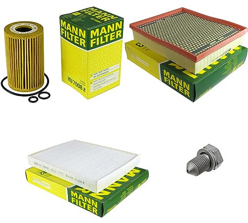 EISENFELS Inspektionspaket Wartungspaket Filterset mit Ölfilter HU 7008 z, Luftfilter C 32 013, Innenraumfilter CU 2842, Verschlussschraube