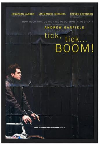 V BY N Tick, Tick... Boom Filmposter Vintage Art Cover Raumdekor Ästhetische Schlafzimmer Dekor Leinwand Poster für Schlafzimmer 20 x 30 cm Stil