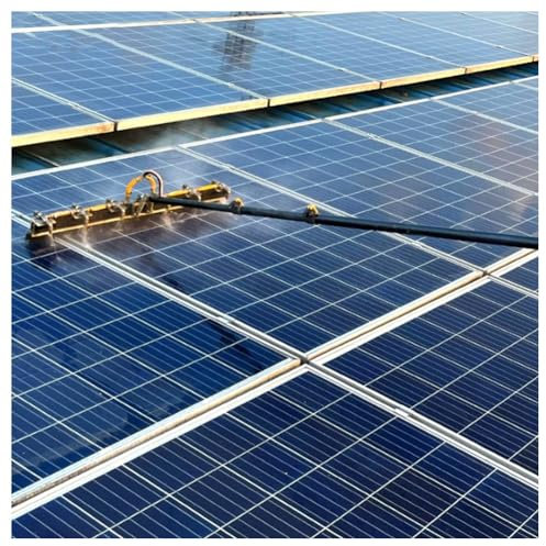 Lave Vitre Telescopique, Perche Telescopique Nettoyage Panneaux Solaires Design Ergonomique pour Le Nettoyage des Vitres, Nettoyage des Panneaux Photovoltaïques, Camions.