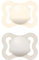 MAM Air Succhietto 2-6 Mesi (Set da 2), Ciuccio MAM 2-6 mesi per pelli sensibili e delicate, Kit da 2 accessori neonato con tettarella in caucciù naturale e porta ciuccio sterilizzatore, Neutro/Grigio