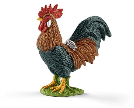 schleich 17064 Hahn, ab 3 Jahren, Farm World - Spielfigur, 3 x 6 x 6 cm
