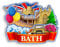 Quwsne Refrigerator Magnet Bath UK Fridge Magnet City Travel Souvenirs Tourist Gifts 3D Classic Landmarks Handmade Crafts Home Decoration -1460, QS-WC-1460