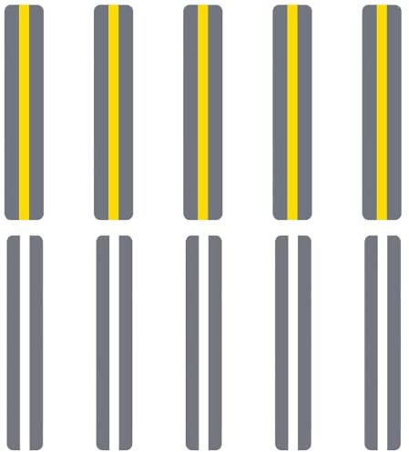 Ensemble de 10 Règle de Lecture pour Dyslexique en PVC - Marque-pages surbandes pour guider les débutants et étudiants à lire indépendamment. Parfait pour les enseignants d'aide à la lecture.