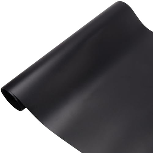 GORGECRAFT Schwarzer PVC-Hintergrund 120x40cm Für Lebensmittelfotografie Reflektierendes Wasserfestes Vinyl Für Produktvideos Fotostudio-Shootings Flach Liegend Für Kosmetik Und Schmuck